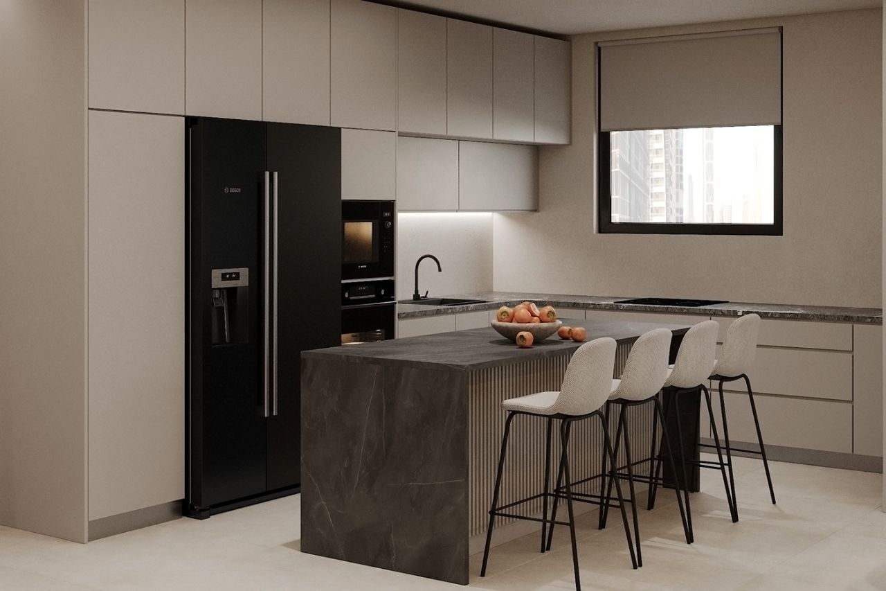 Thiết kế nội thất nhà bếp căn hộ