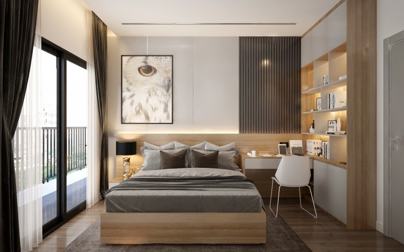 Thiết kế nội thất phòng ngủ căn hộ