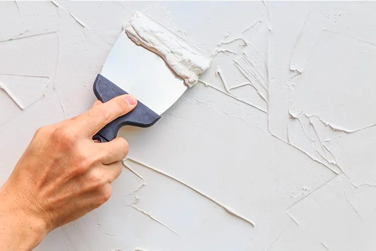 Trét bột tường cửa hàng
