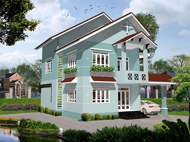 Tư vấn màu sơn biệt thự