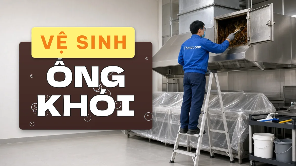 Vệ sinh chụp hút, đường ống khói bếp nhà hàng