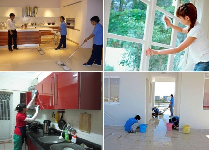 Vệ sinh cửa nhà ở
