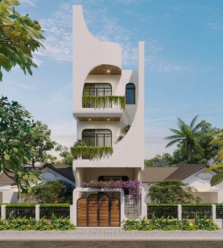 Xây nhà phố hiện đại