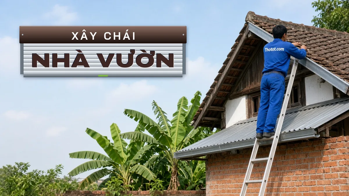 Xây, sửa chái nhà vườn