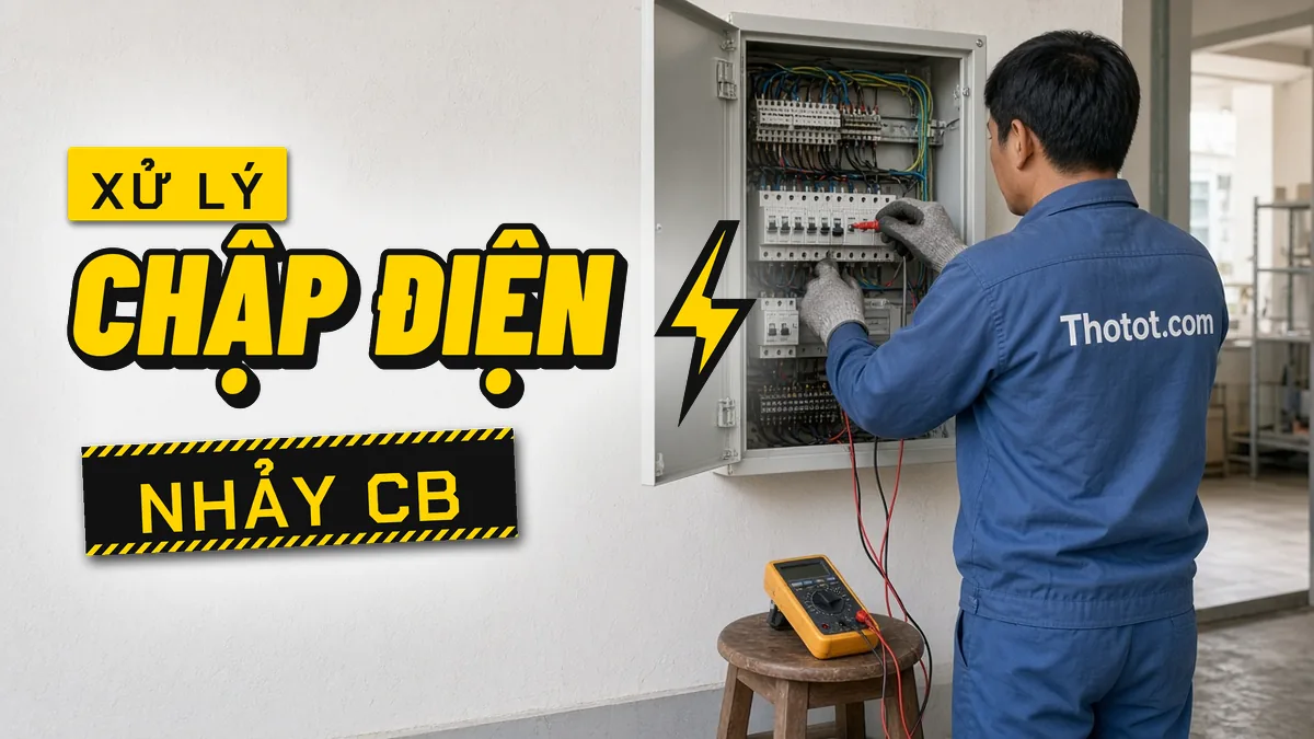 Xử lý chập điện, nhảy CB cửa hàng