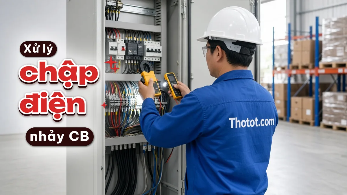 Xử lý chập điện, nhảy CB nhà kho