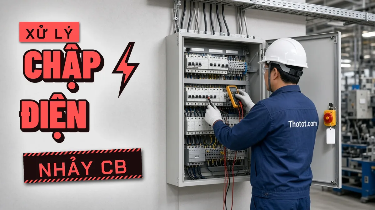 Xử lý chập điện, nhảy CB nhà xưởng