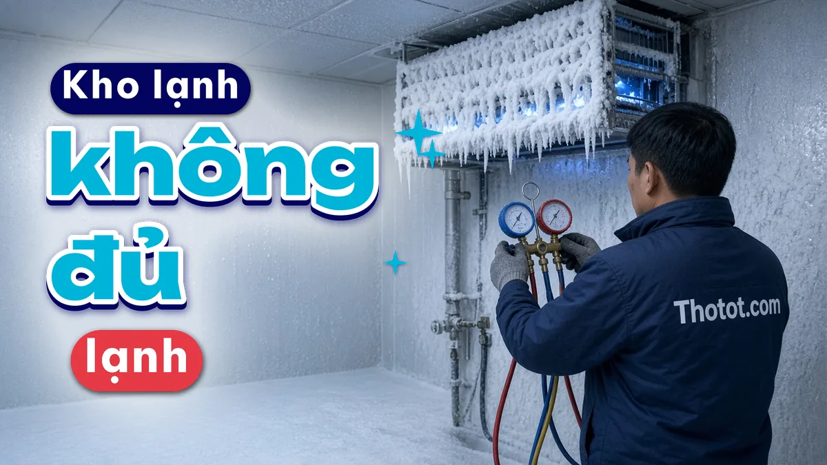 Xử lý kho lạnh không đủ lạnh, đóng tuyết