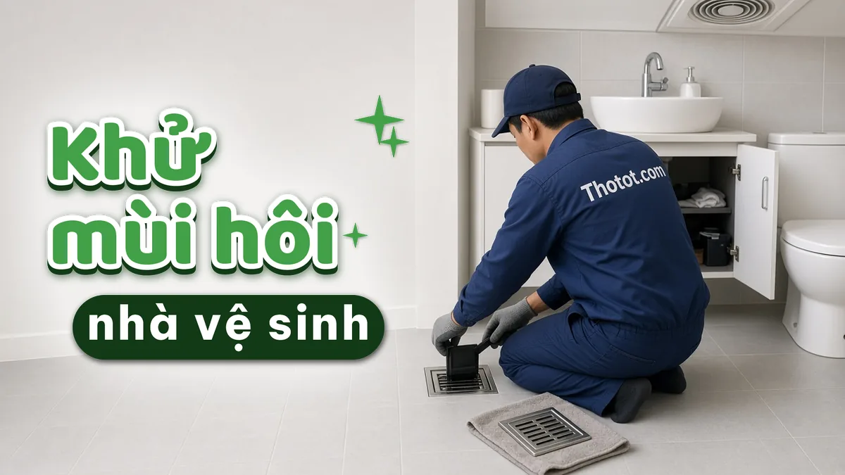 Xử lý nhà vệ sinh căn hộ chung cư bị hôi