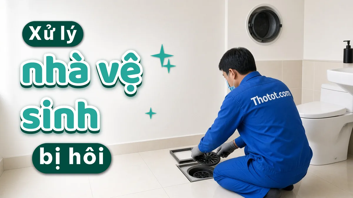 Xử lý nhà vệ sinh quán café bị hôi