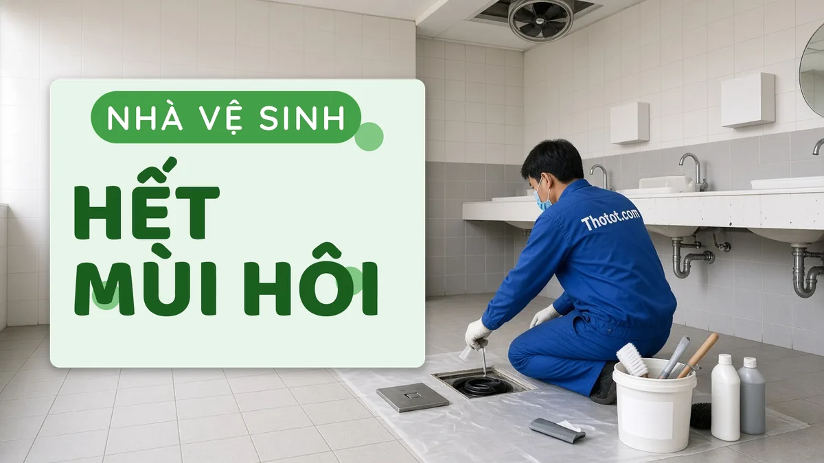 Xử lý nhà vệ sinh trường học bị hôi
