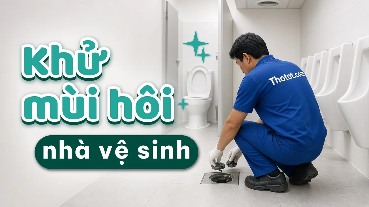 Xử lý nhà vệ sinh văn phòng bị hôi