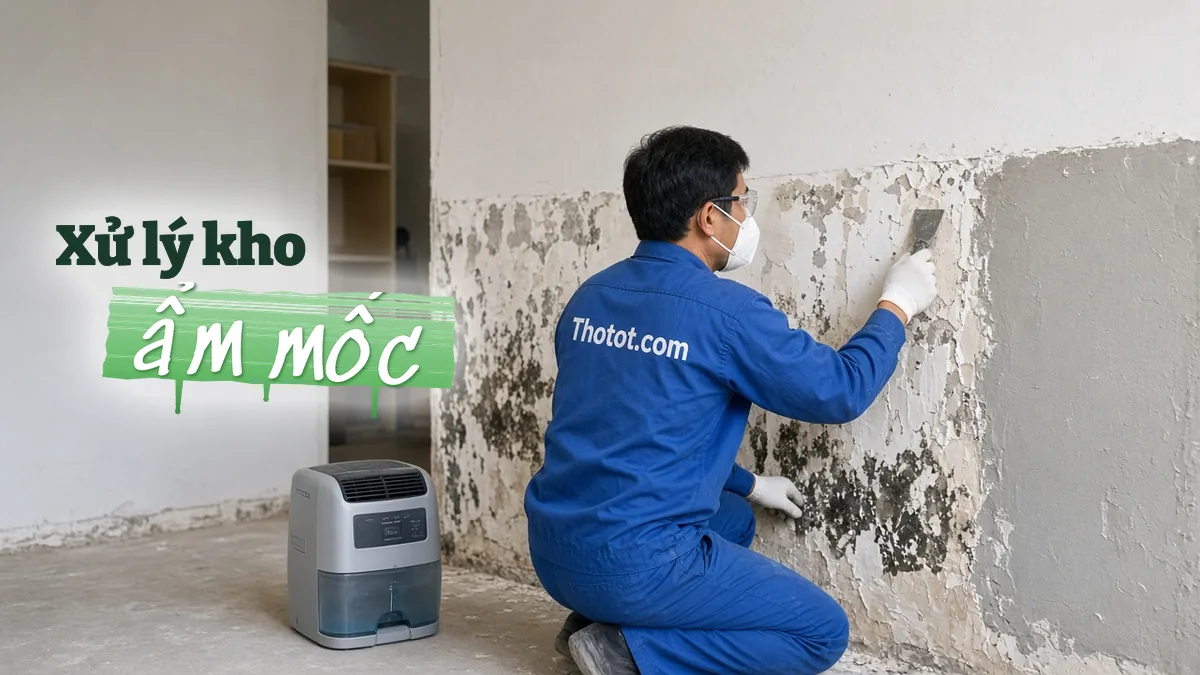 Xử lý phòng kho quán café bị ẩm mốc